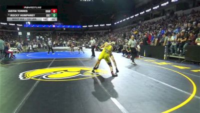 126 lbs Consi Of 16 #2 - Justin Torres, Brawley (SD) vs Rocky Humphrey, Sultana (SS)