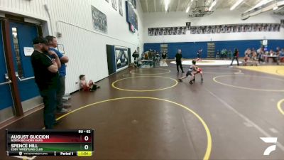 62 lbs Round 1 - August Guccion, North Big Horn Rams vs Spence Hill, Cody Wrestling Club