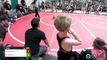 49 lbs Quarterfinal - Kord Earnhart, Roland Youth League Wrestling vs Waylon Wooten, Warner Eagles Youth Wrestling