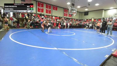 92 lbs Consi Of 4 - Evan Hulbutta, Wilson-Henryetta vs Gage Wall, Broken Arrow Jh