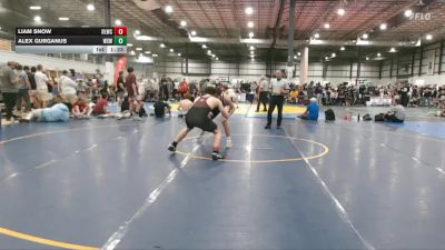 138 lbs Allday - Liam Snow, RED LION WRESTLING CLUB vs Alex Gurganus, WAXHAW WRESTLING