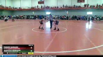 90 lbs Champ. Round 2 - Parker Barnard, Rhyno Academy Of Wrestling vs Quentin Kjendalen, Prairie Heights Wrestling