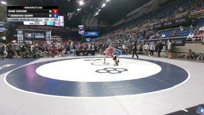132 lbs Cons. Sub-rd Of 32 - Zane Crouse, Pennsylvania vs Donovan Quinn, Michigan