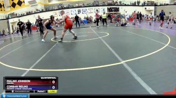 165 lbs Quarterfinal - Malaki Johnson, Indiana vs Corban Relias, Midwest Xtreme Wrestling