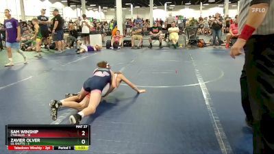 88 lbs Round 2 (4 Team) - Sam Winship, CTWHALES vs Zavier Olver, Lil Shutts