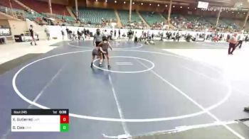 77 lbs Consolation - Xavier Gutierrez, Capital City Jr vs Dasia Cole, Capital City Jr