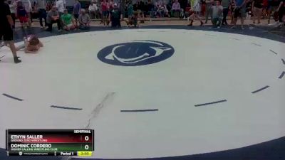 87 lbs Semifinal - Ethyn Saller, Ground Zero Wrestling vs Dominic Cordero, Higher Calling Wrestling Club