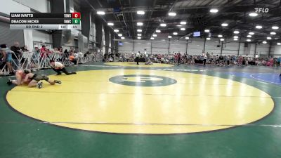 100 lbs Rr Rnd 2 - Liam Ivatts, TDWC Maniacs Grey - MS vs Deacon Hicks, TNWC Rideout - MS