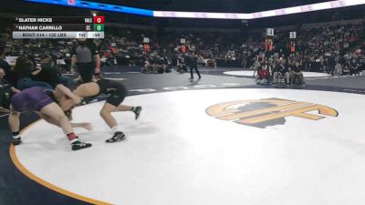 132 lbs Semifinal - Slater Hicks, Valencia/Valencia (SS) vs Nathan Carrillo, St. John Bosco (SS)