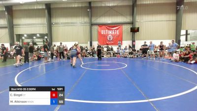 105 kg Rr Rnd 5 - Caroline Biegel, Cordoba Trained vs MacKenna Atkinson, Mat Assassins Girls