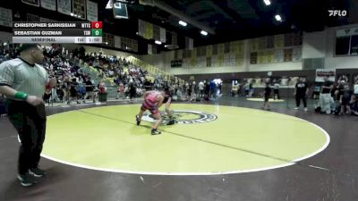 132 lbs Semifinal - Sebastian Guzman, Team SoCal WC vs Christopher Sarkissian, World Team Training Center