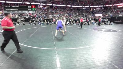 285 lbs 1st Place Match - Cael Leisgang, Seymour vs Gatlin Empey, Stoughton