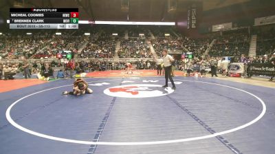 3A-113 lbs Champ. Round 1 - Brennen Clark, Mountain View vs Micheal Coombs, Newcastle