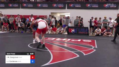 92 kg Semifinal - Martin Cosgrove, Pennsylvania RTC vs Jacob Cardenas, Spartan Combat RTC