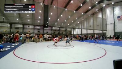 Junior Boys FS - 190 lbs Cons. Round 5 - Brock Gustaveson, WA vs Simon Jarrell, WA