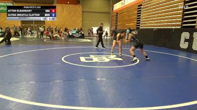131 lbs Round 1 - Ayten Elbarbary, Cuesta vs Alysia Mikayla Clayton, Moorpark College
