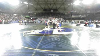 Boys 1B/2B 165 Cons. Round 2 - Kasen Clements, Willapa Valley vs Carsen Bisbing, Naselle Jr/Sr