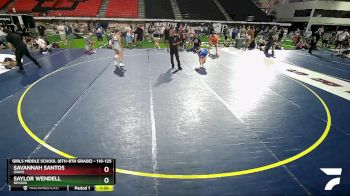 116-125 lbs Quarterfinal - Saylor Wendell, Nevada vs Savannah Santos, Idaho