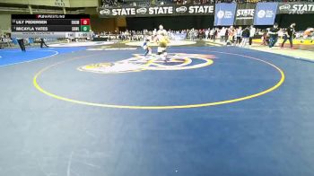 Girls 3A 125 lbs Cons. Round 4 - Lily Pedersen, Enumclaw (Girls) vs Micayla Yates, Sedro-Woolley (Girls)