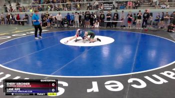 120 lbs Quarterfinal - Emery Kirchner, Marathon Wrestling Club vs Lane Rife, North Pole Wrestling Club