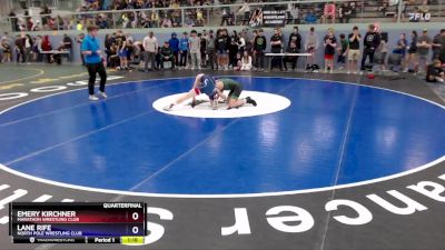 120 lbs Quarterfinal - Emery Kirchner, Marathon Wrestling Club vs Lane Rife, North Pole Wrestling Club