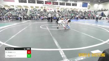 61 lbs Round Of 16 - Keller Green, Upper Valley Aces vs Luigi Piparo, Georgetown,CA