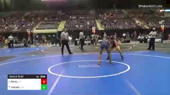 102 lbs Consi Of 16 #2 - Isai Perez, Victory Wrestling vs Tre Haines, Punisher Wrestling Company