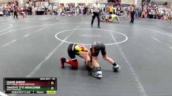45 lbs 3rd Place Match - Chase Shrom, Kent County Junior Wrestling vs Timothy (Ty) Newcomer, SMWC Wolfpack