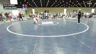 126 lbs Cons. Quarters - Isaac Weerheim, Heartland Wrestling Academy vs Beckham Tibbles, IceFighter U.
