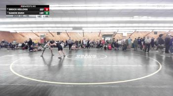 145 lbs Quarterfinal - Brock Kellogg, Arkport vs Damon Bush, Lowville