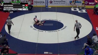 124 lbs Round Of 64 - Jace Stevens, Burgettstown vs Dylan Ramos, Valley View