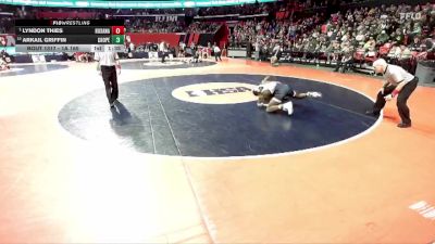 1A 165 lbs Semifinal - Lyndon Thies, Roxana vs Arkail Griffin, Chicago (C. Hope Academy)