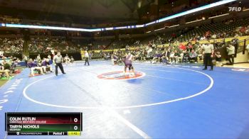 138 Class 4 lbs Champ. Round 1 - Colin Rutlin, Christian Brothers College vs Taryn Nichols, Hickman