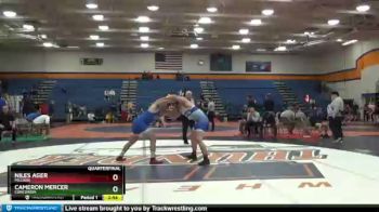 197 lbs Quarterfinal - Niles Ager, Millikin vs Cameron Mercer, Concordia