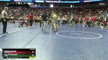 2A-132 lbs Cons. Round 4 - Aaron Boone, Washington vs Kolton Keller, Saydel