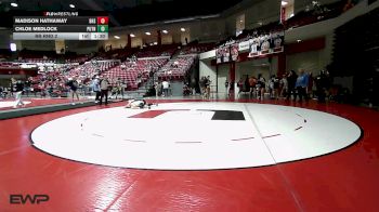 115 lbs Rr Rnd 2 - Madison Hathaway, Bartlesville High School Girls vs Chloe Medlock, Putnam City West