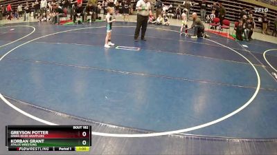 45 lbs Cons. Round 5 - Korban Grant, Athlos Wrestling vs Greyson Potter, Green River Grapplers