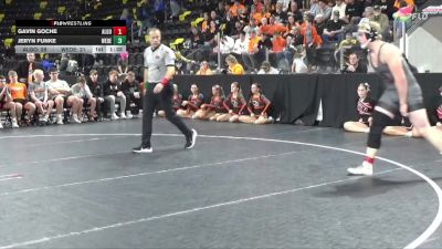 215 lbs Finals (1st & 3rd) - Gavin Goche, Algona vs Jeryn Funke, West Delaware, Manchester