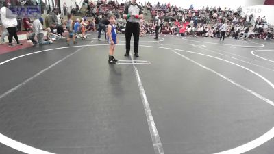 55 lbs Rr Rnd 2 - Jaxton Myers, Cushing vs Isaac Bergley, Hennessey Takedown Club