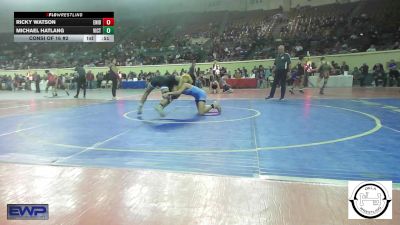 118 lbs Consi Of 16 #2 - Ricky Watson, Enid Junior High vs Michael Hatlang, Victory Christian JH