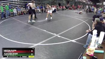 195 lbs Round 4 (6 Team) - Heston Olson, Team Oregon vs Fletcher McKee, Wyoming Twisters