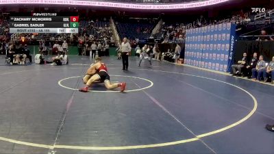 4A 165 lbs Cons. Round 1 - Gabriel Sadler, Green Level vs Zachary Mcmorris, Rolesville