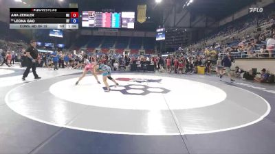 115 lbs Cons. Rd Of 32 - Ana Zeigler, ME vs Leona Gao, NY