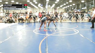 120 lbs Rr Rnd 1 - Asia Bowen, ICE Wrestling Pink - HSG vs Isabella Martinez, TTP Wrestling - HSG