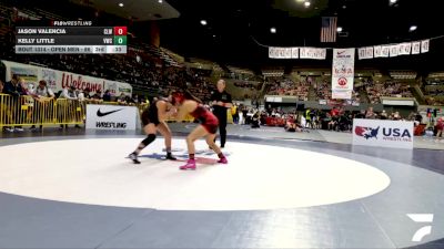 Junior Girls - 140 lbs Champ. Round 1 - Liz Wingert vs Marissa Velez, Kerman High School Wrestling