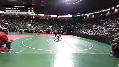 84 lbs Champ. Round 2 - Kolton Hartman, KAWA vs Calen Redmon, PWCA