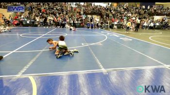 52 lbs Quarterfinal - Oaklee Stone, Piedmont vs Paxton Blood, Watonga Blaine County Grapplers