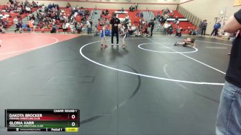 57-63 lbs Round 3 - Dakota Brocker, Piranha Wrestling Club vs Gloria Harr, Steelclaw Wrestling Club