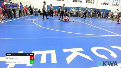 46 lbs Rr Rnd 1 - Nash Woods, Duncan Demon Wrestling vs Grayson Mortimer, Lions Wrestling Academy