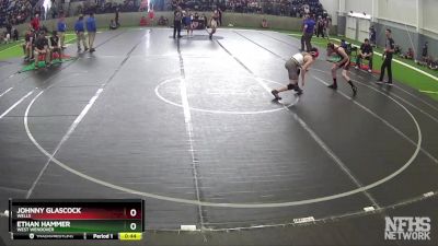 120 lbs Cons. Round 1 - Ethan Hammer, West Wendover vs Johnny Glascock, Wells